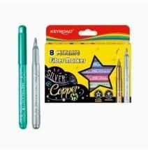 MARCADORES METALIZADOS C/GLITTER X8 KEYROAD