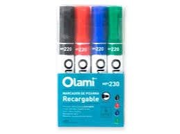 MARCADOR P/PIZARRA X4 OLAMI