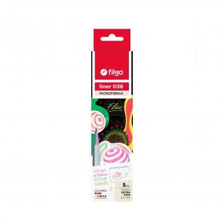 MARCADOR TRAZO FINO FLUO X5 FILGO
