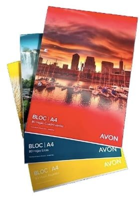 BLOCK A4 CUADRICULADO 80HJS AVON