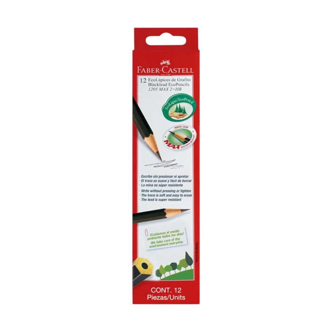 Lapices Grafitos Negro Fabel-Castell x12
