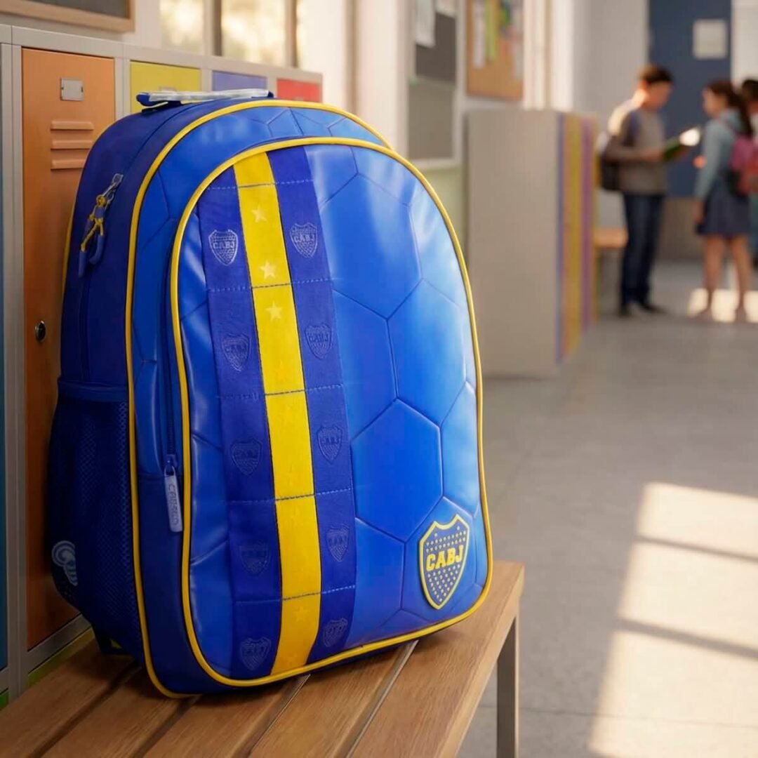 Mochila Boca Jr. 18" espalda