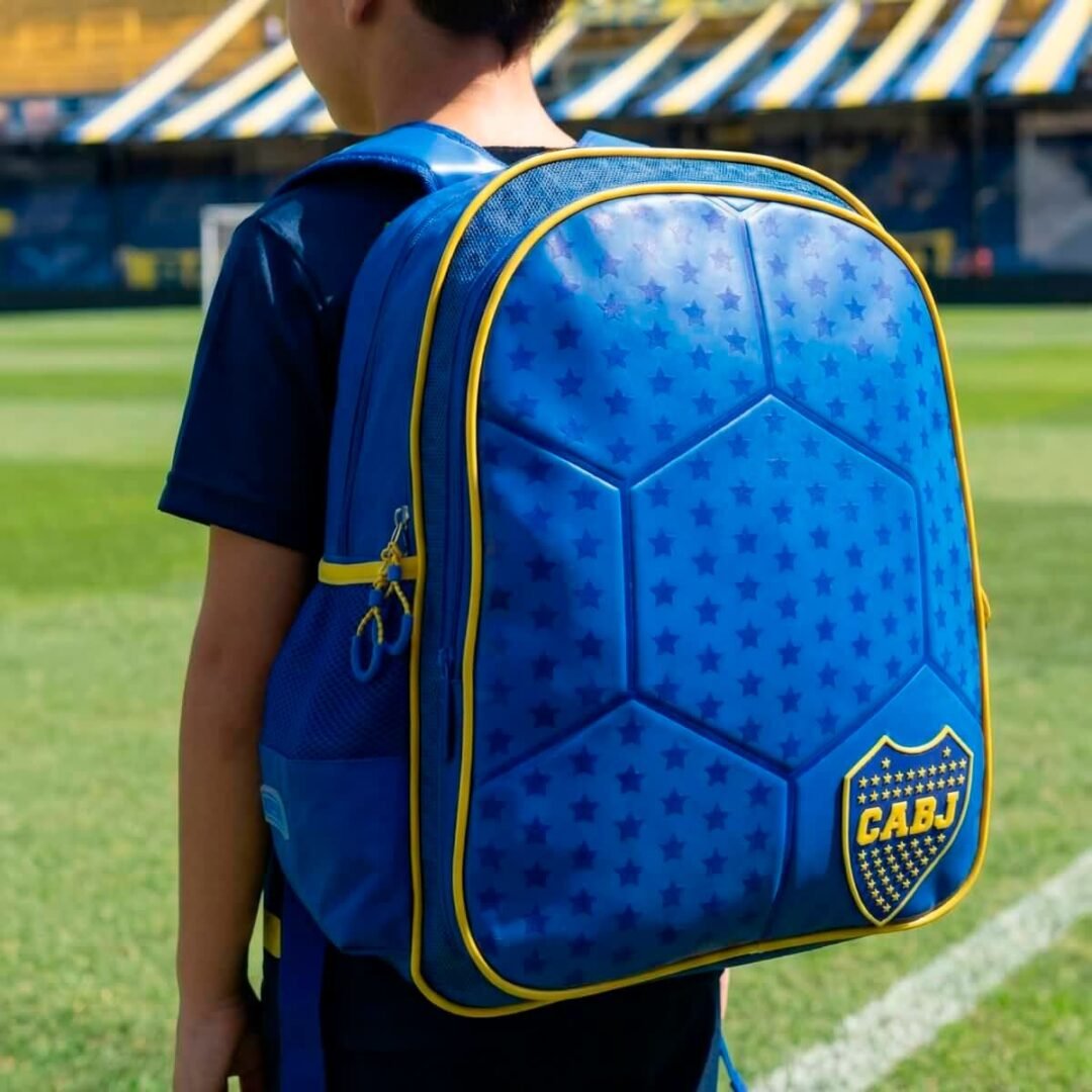 Mochila Boca Jr. 18" espalda