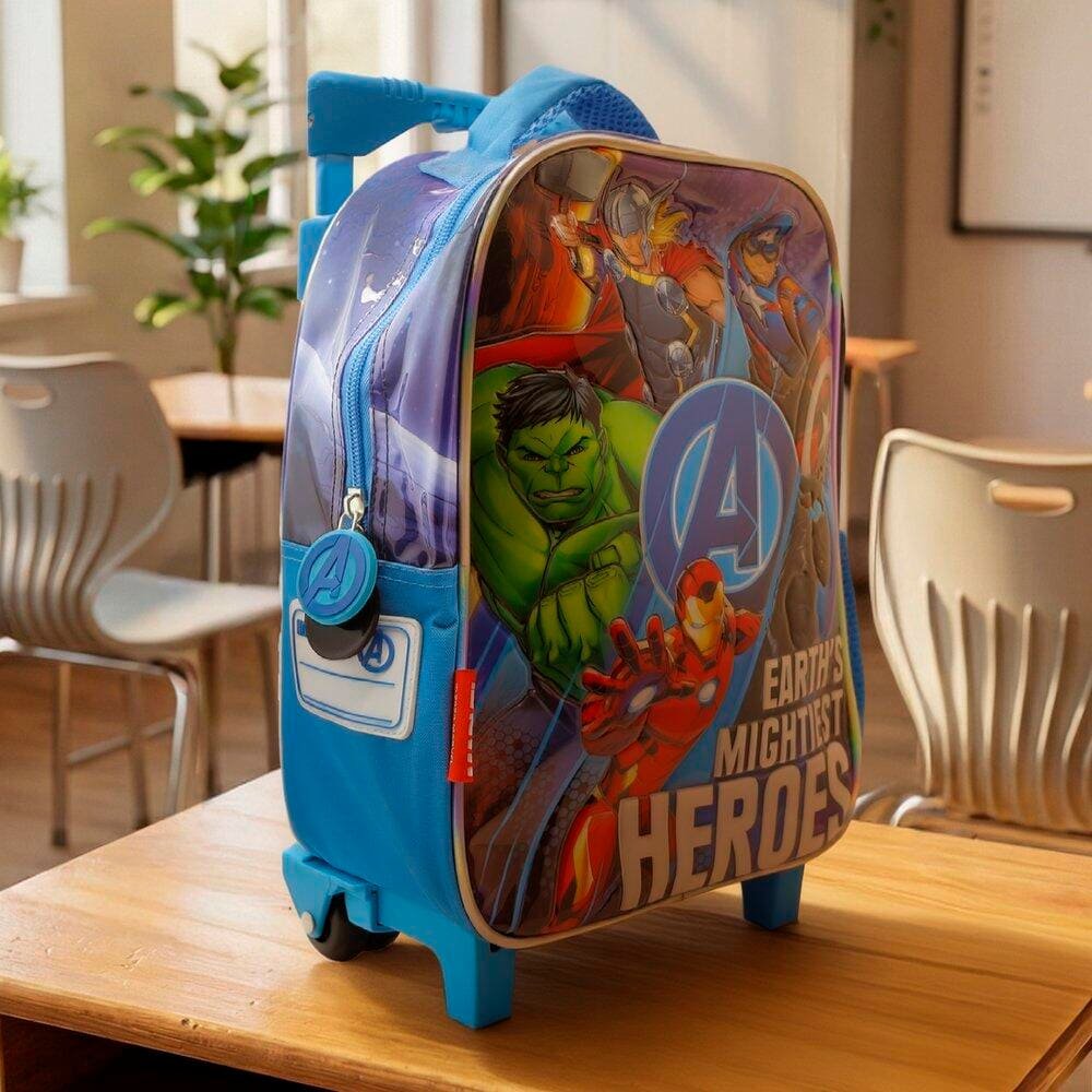 Mochila Avengers 12" c/carro