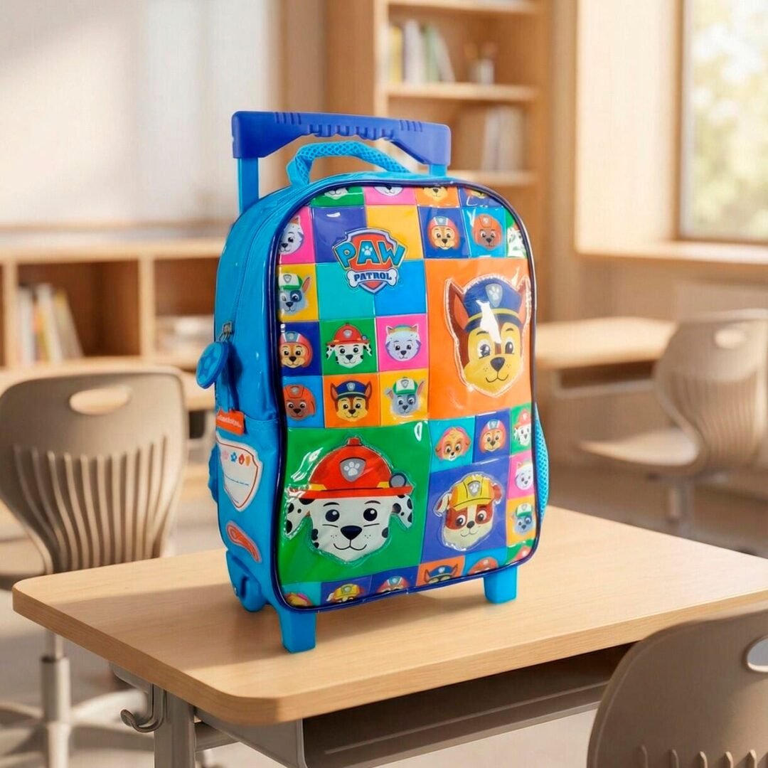 Mochila Paw Patrol 12" con carro