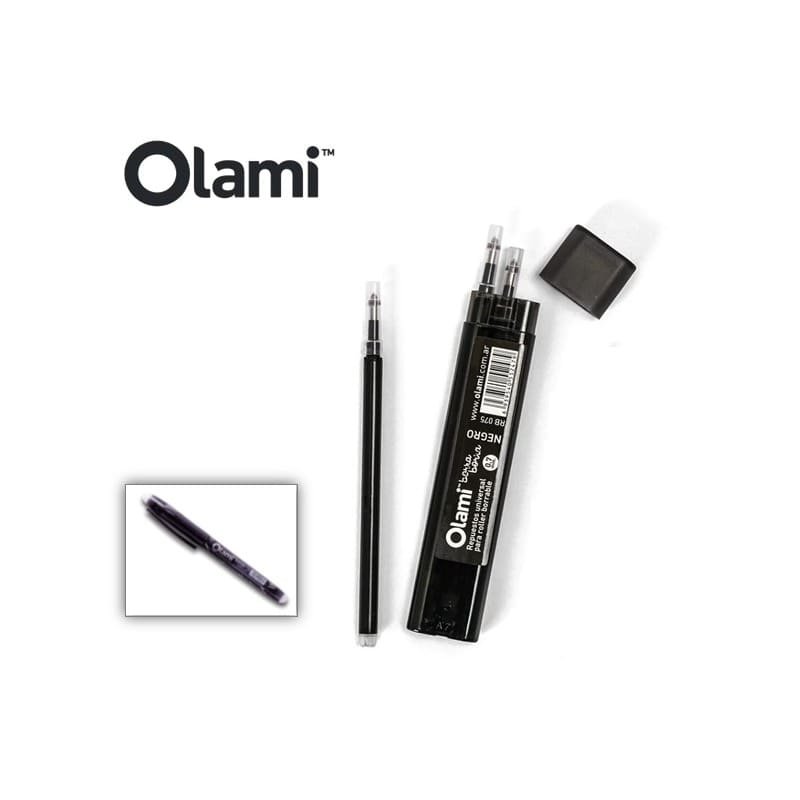 REPUESTO BOLIGRAFO NEGRO X3 OLAMI