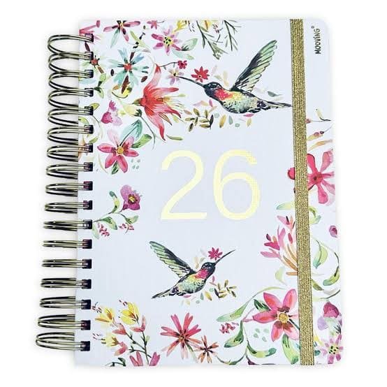 AGENDA 2026 FLORAL 16.5X22 DXP MOOVING