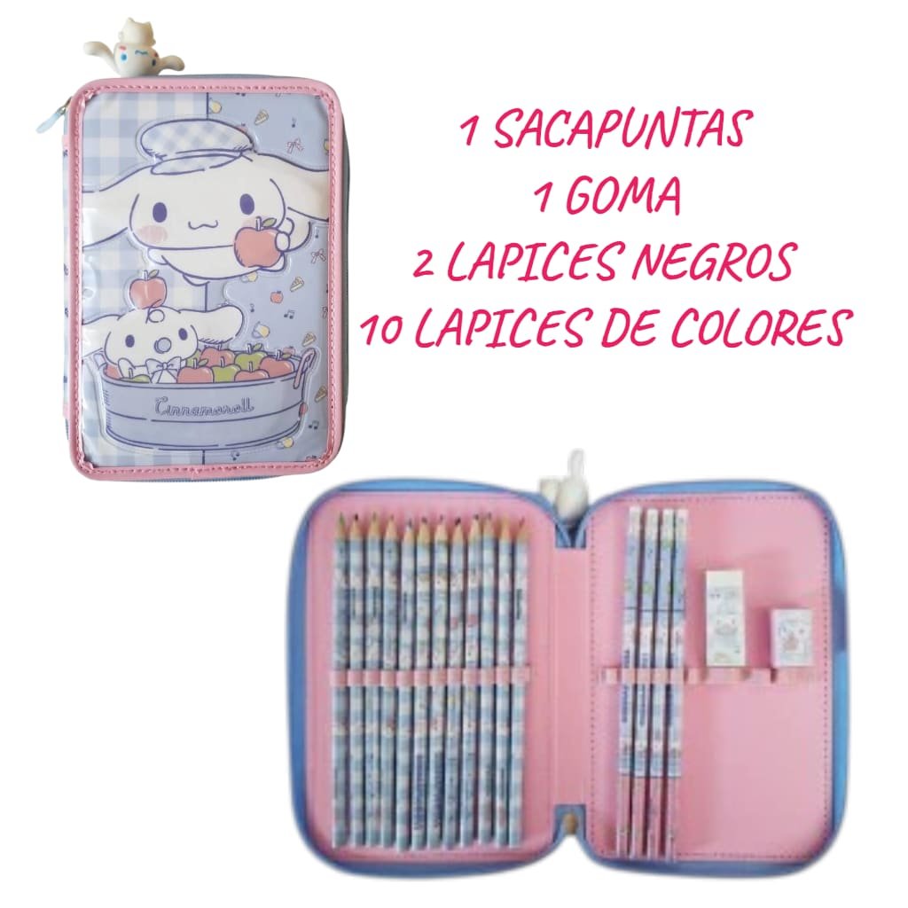CARTUCHERA 2 PISO CINNAMOROLL CRESKO SR2012