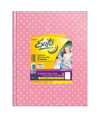 7791762372070 CUADERNO ROSA 48HJS RAYADO E3 LUNARES EXITO