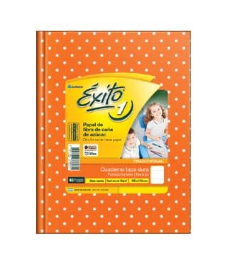 7791762474071 CUADERNO NARANJA 48HJS RAYADO E1 LUNARES EXITO