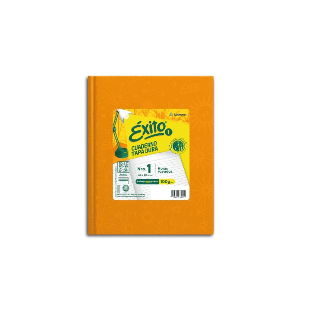 7791762424076 CUADERNO NARANJA 48HJS RAYADO E1 UNIVERSO EXITO