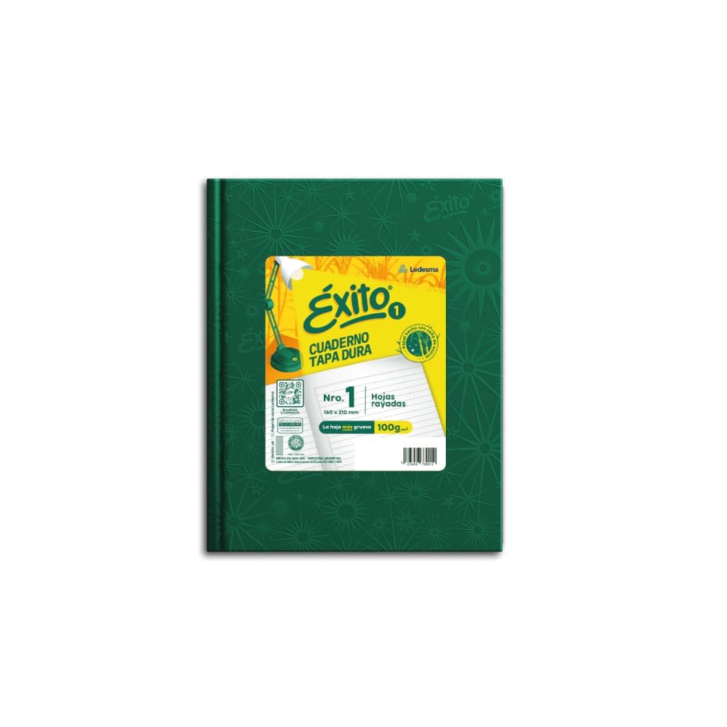 7791762429071 CUADERNO VERDE OSCURO 48HJS RAYADO E1 UNIVERSO EXITO