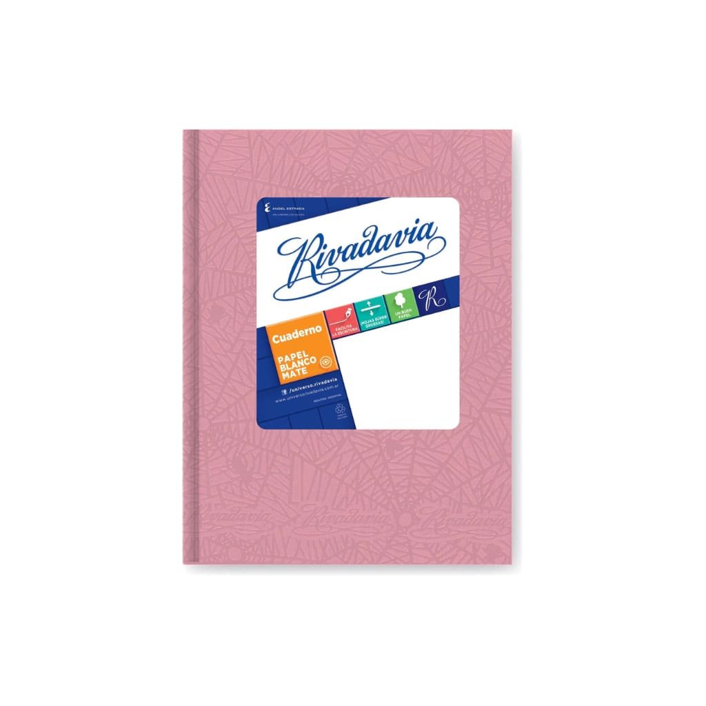 7792216155331 CUADERNO ROSA N1 ARAÑA 50HJS RAYADO RIVADAVIA