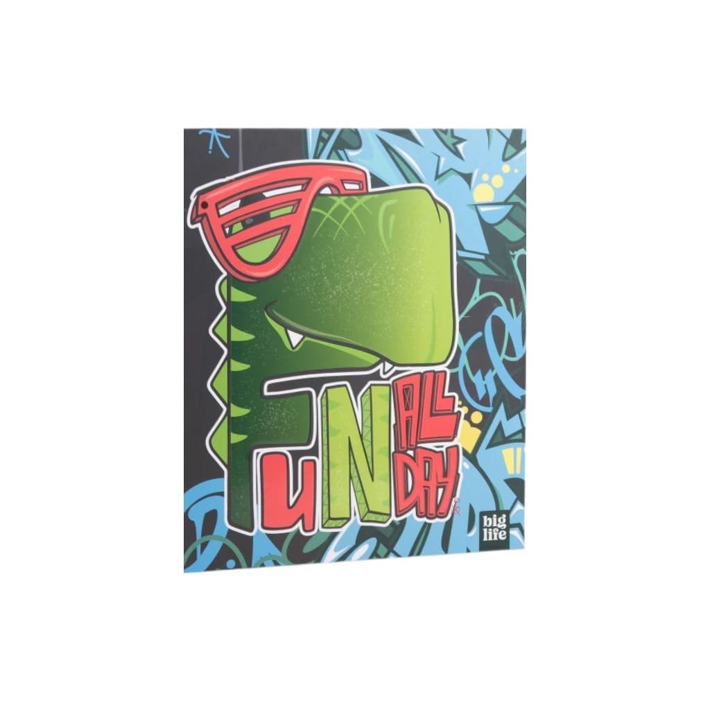 CUADERNO ABROCHADO DINO 48HJS RAYADO BIG LIFE