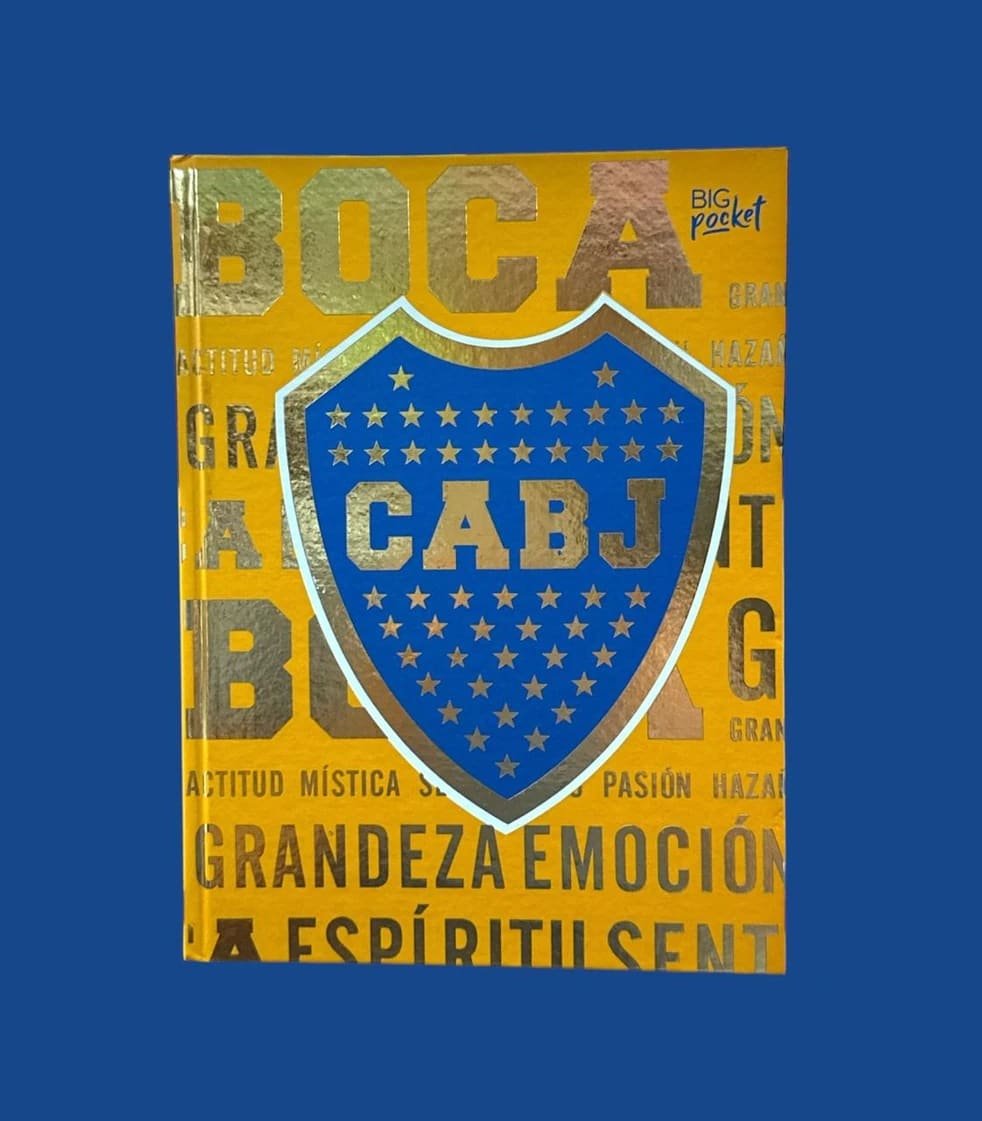 CUADERNO ESCOLAR T/D BOCA JUNIORS 48HJS RAYADO PPR