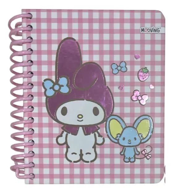 Cuaderno Pocket My Melody 96hjs rayado mooving