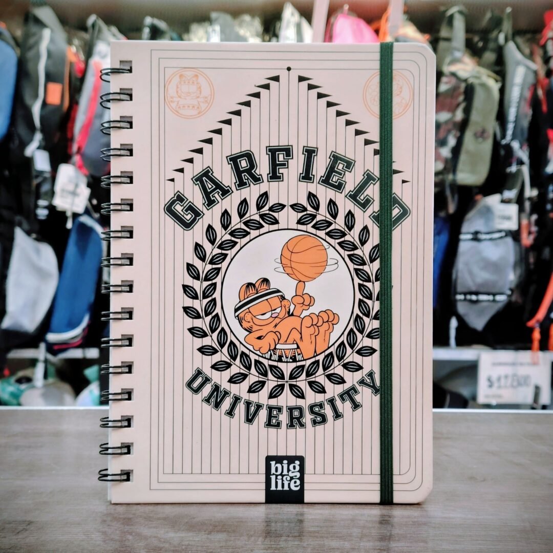 CUADERNO ESPIRAL GARFIELD 120HJS BULLET BIG LIFE