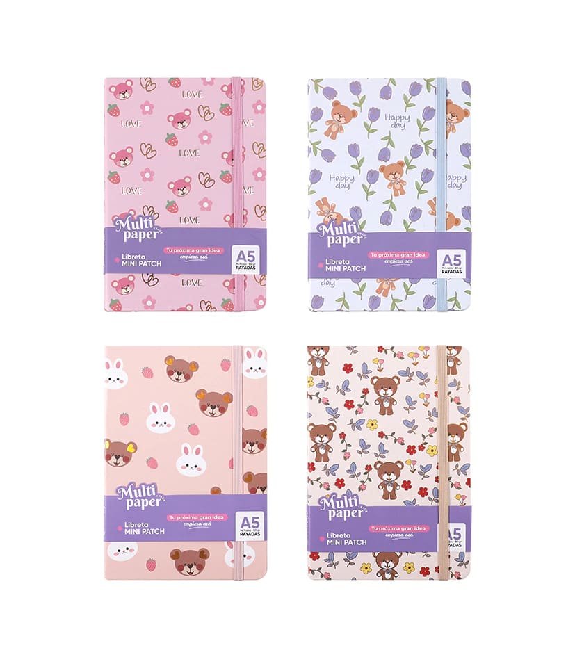 LIBRETA MINI PATCH T/D A6 96HJS RAYADO MULTIPAPER