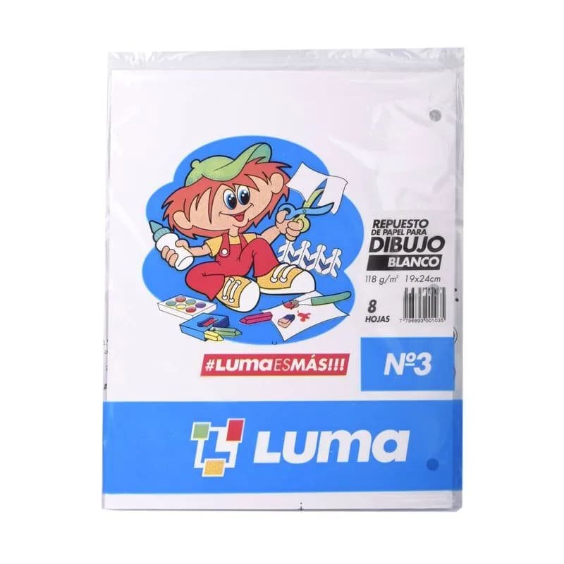 REPUESTO HOJA N3 BLANCO LUMA