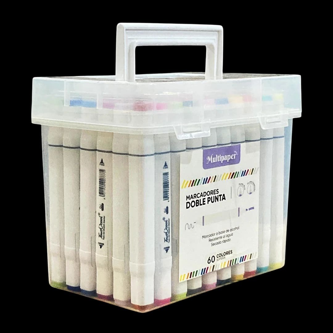 Marcador mp doble punta tinta perm. x60