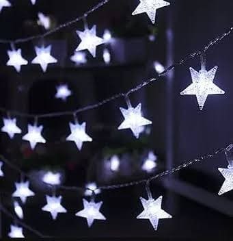 luz navidad 28 led estrellita blanco