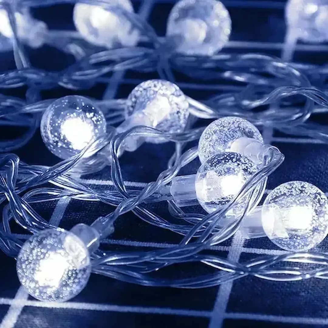 Guirnalda x28 Luces Blanco Frio Transparente
