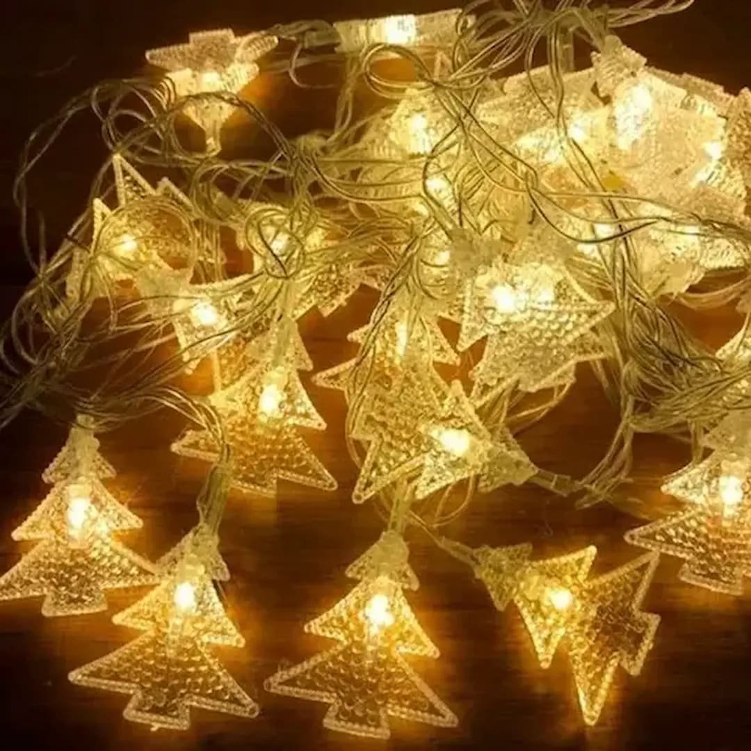 Guirnalda x28 Luces Arbolitos Blanco Calido Transparente