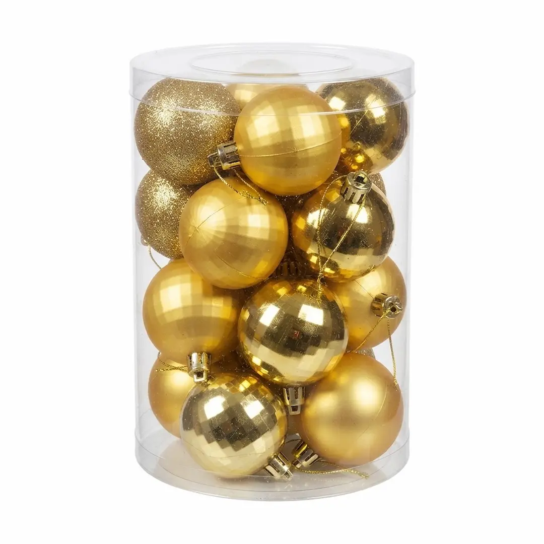 BOLA DE NAVIDAD DORADO 5CM x20