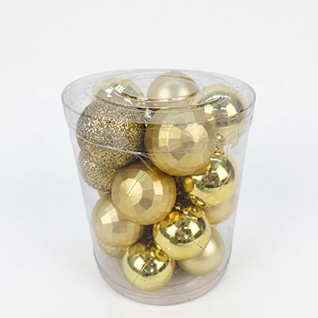 BOLAS DE NAVIDAD DORADO 6CM x20
