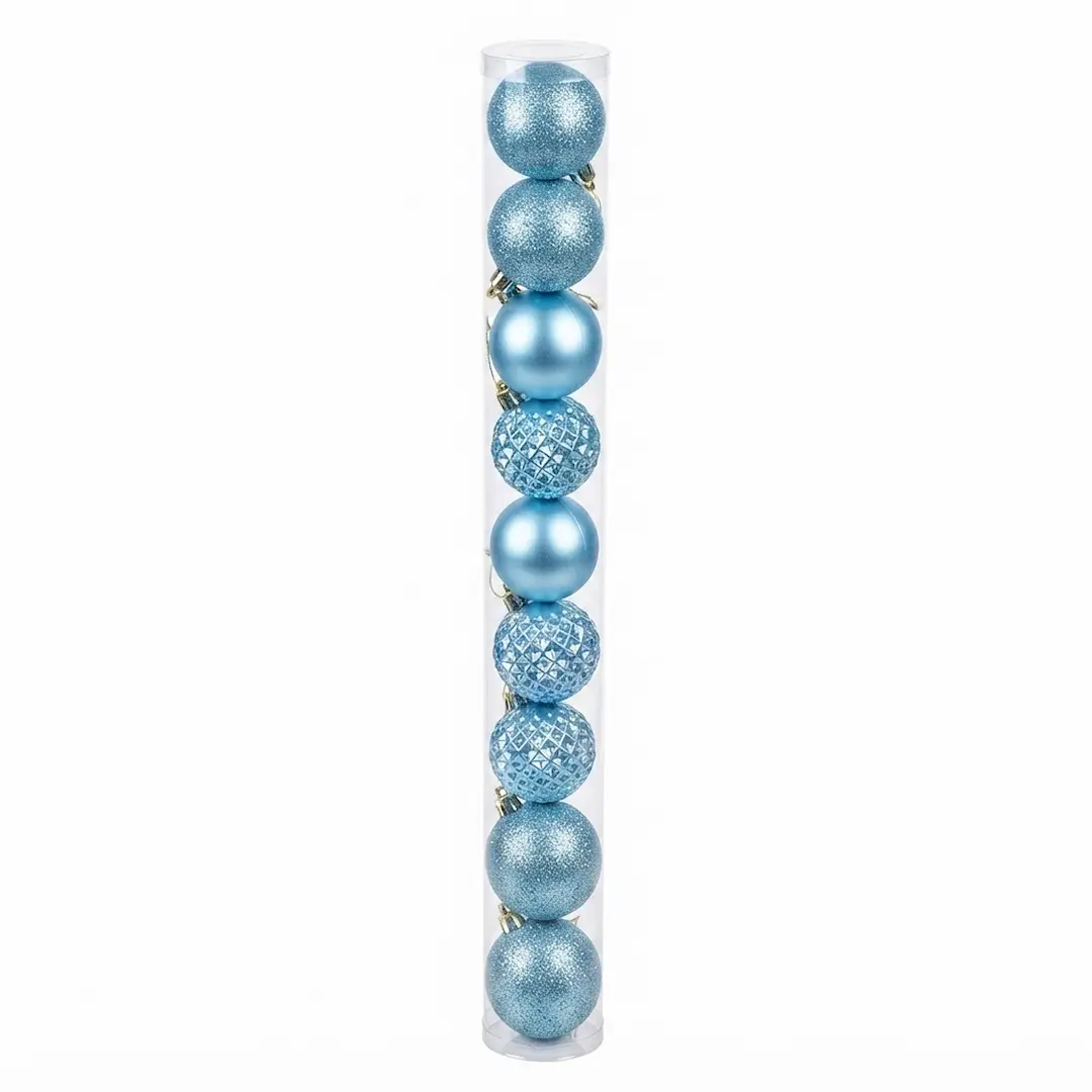 7790780127402C BOLA DE NAVIDAD CELESTE 6CM x10