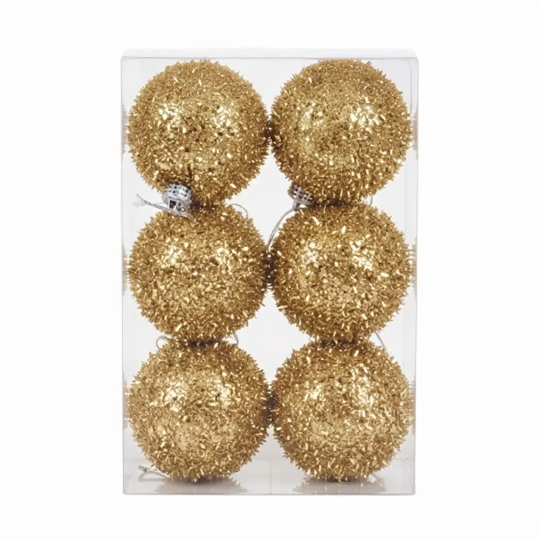 7790780144157 BOLAS DE NAVIDAD DORADO 7CM x6