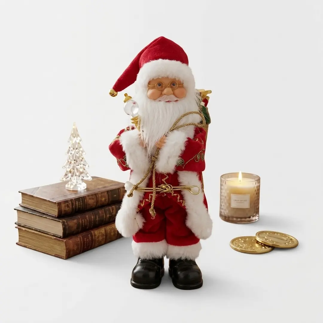 MUÑECO PAPA NOEL MUSICAL 33CM