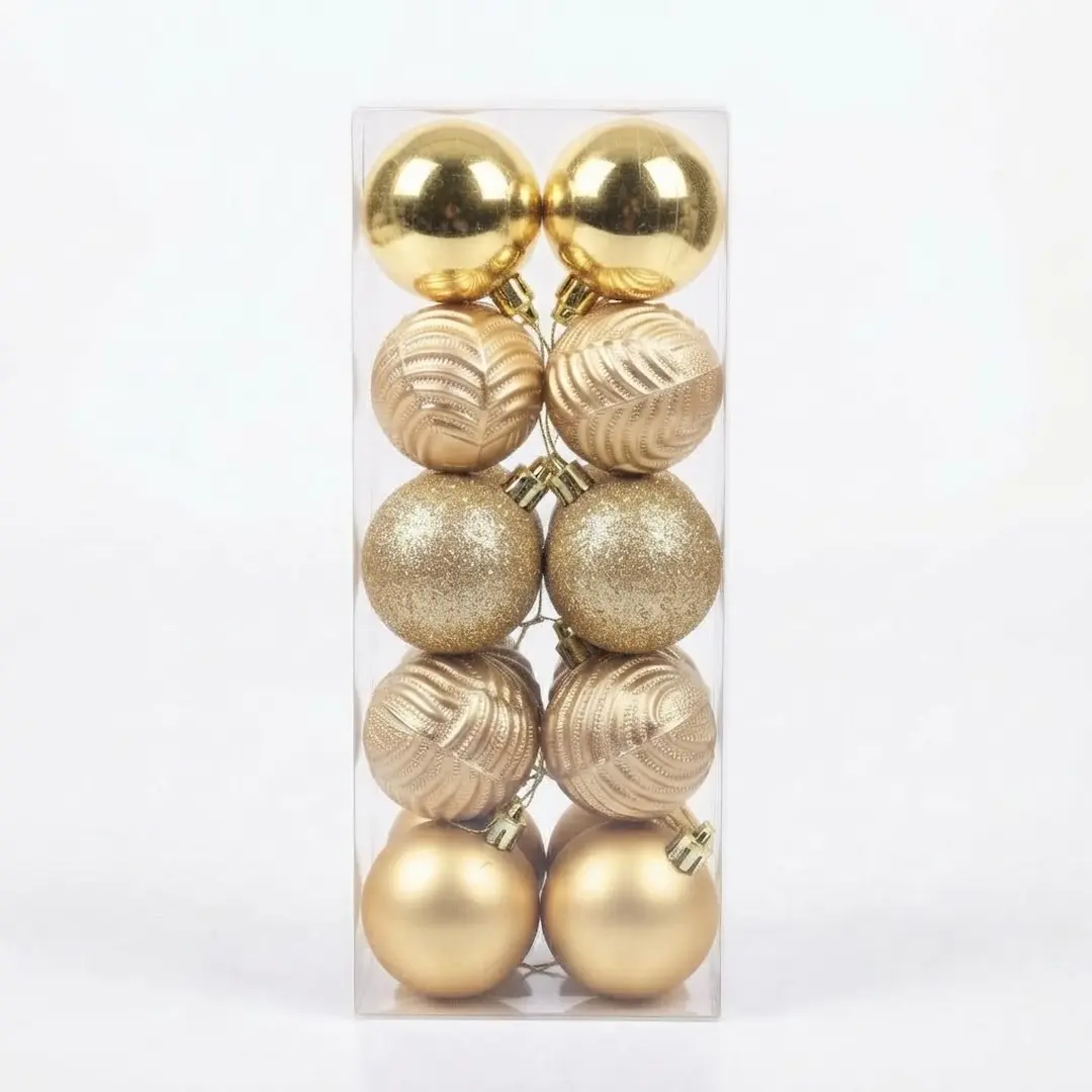 BOLAS DE NAVIDAD DORADO 5CM x20