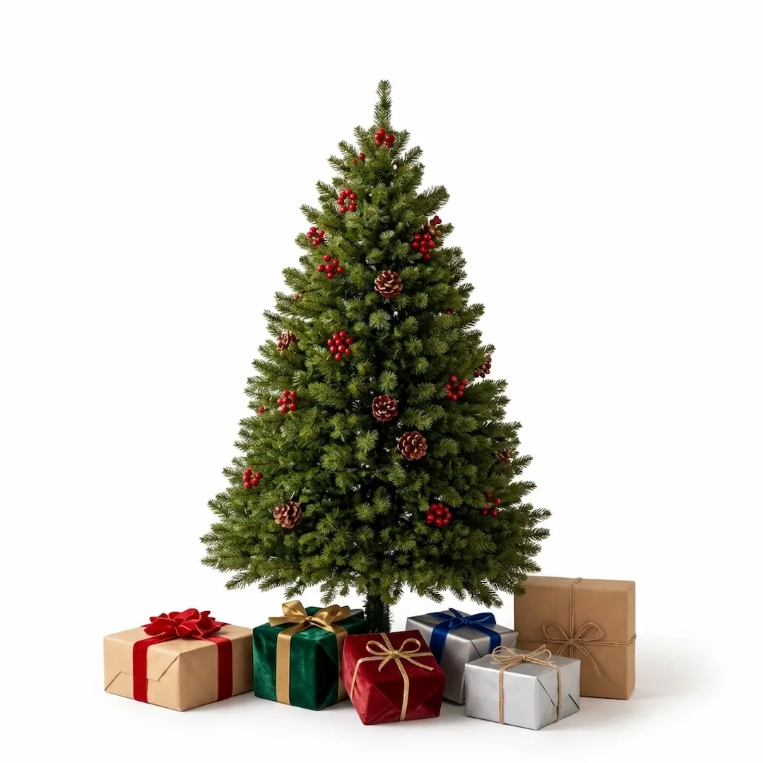 f120cm ARBOL NAVIDAD C/FRUTOS 222 RAMAS 120CM