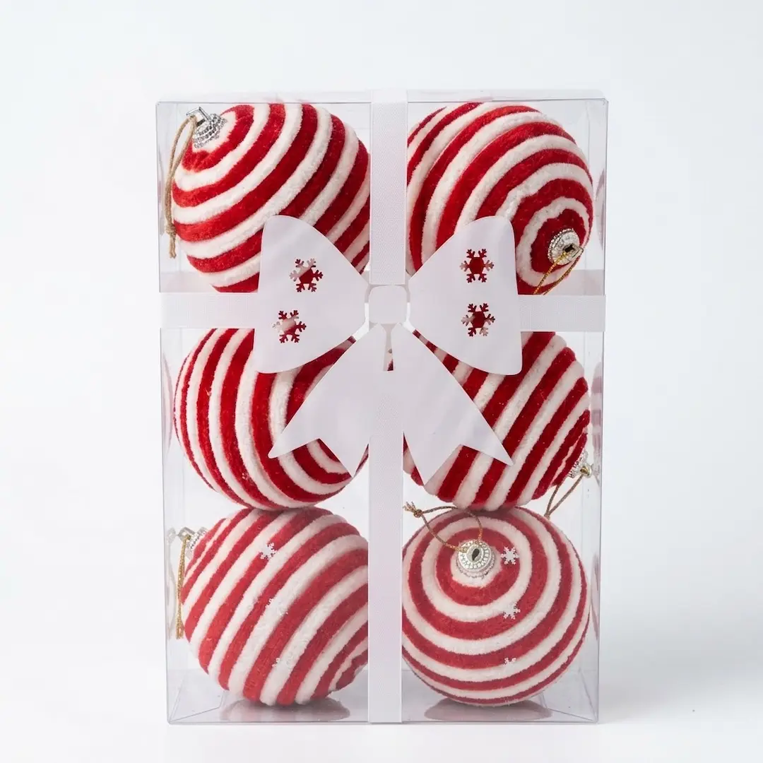 ADORNO NAVIDAD BOLA X6 8CM