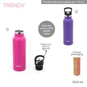 4790010125171 BOTELLA TERMICA TRENDY 500ML