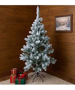 210CM ARBOL NEVADO 1100 RAMAS PIE METAL