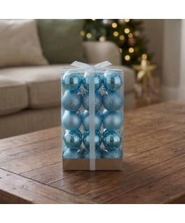 701214C 5CM SETX30PCS BOLAS NAVIDEÑAS CELESTE