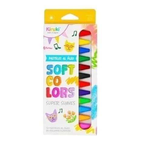 714604085522 CRAYONES SOFT SUPER SUAVE X12