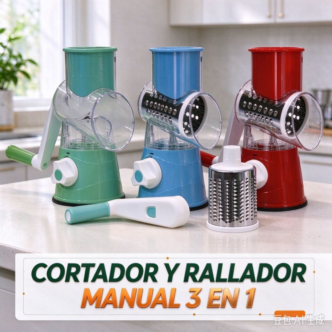 CORTADOR Y RALLADOR MANUAL 3 EN 1