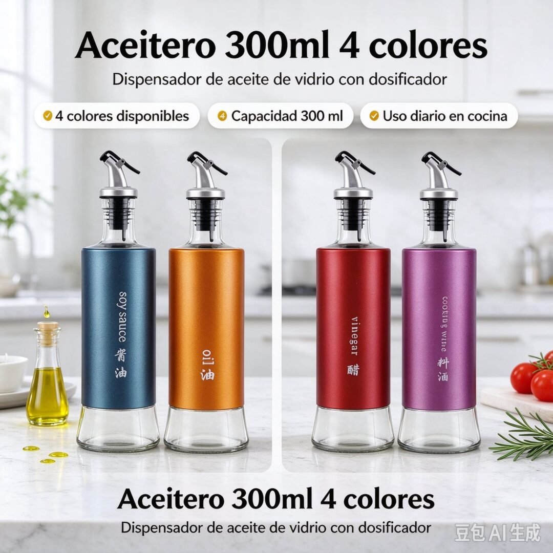 Aceitero 300ml 4 colores