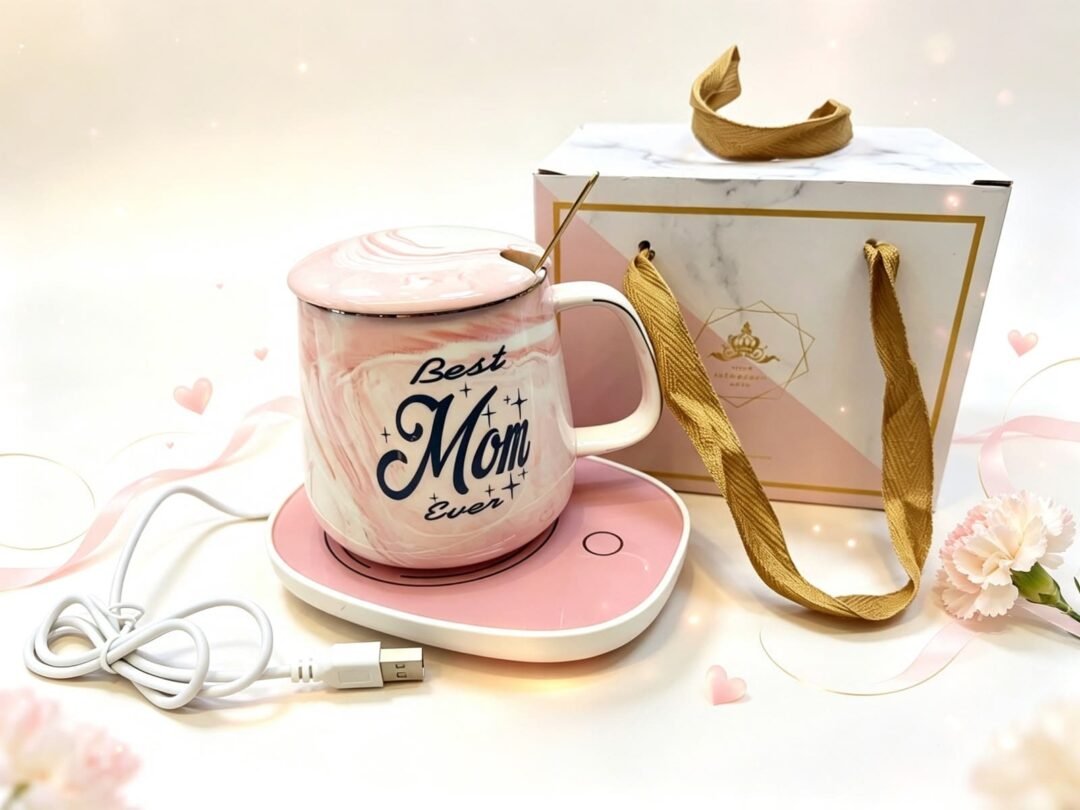 SET REGALOS TAZA CERAMICA C/CALENTADOR USB