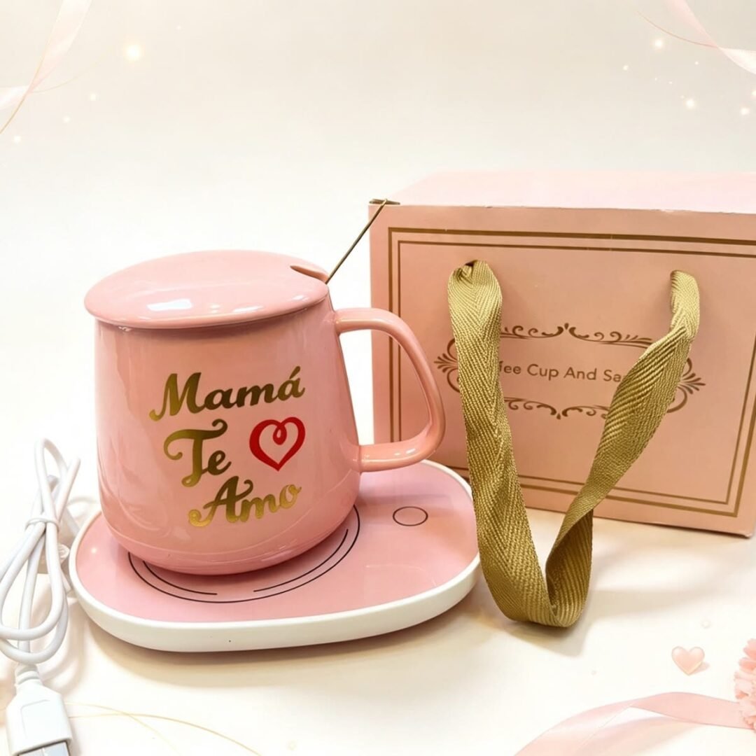 SET REGALOS TAZA CERAMICA C/CALENTADOR USB