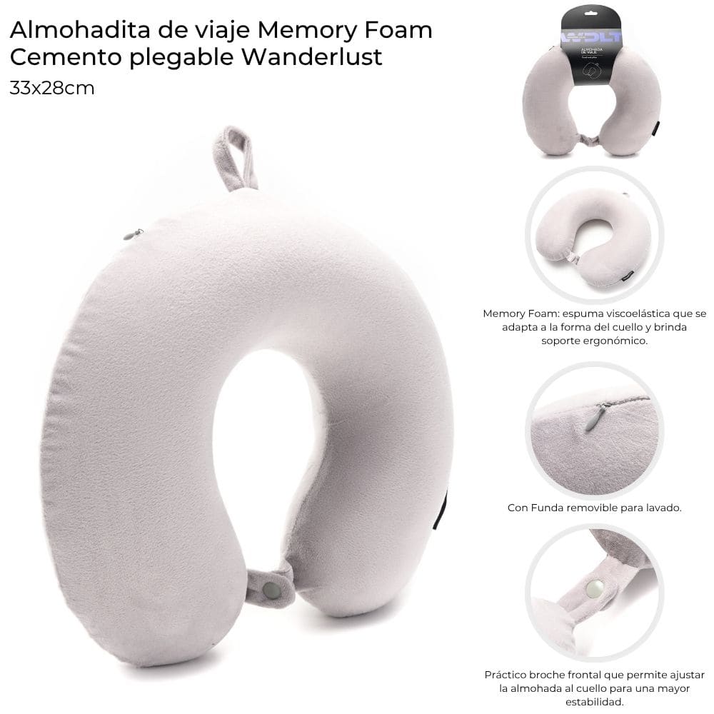 ALMOHADA DE VIAJE MEMORY FORAM