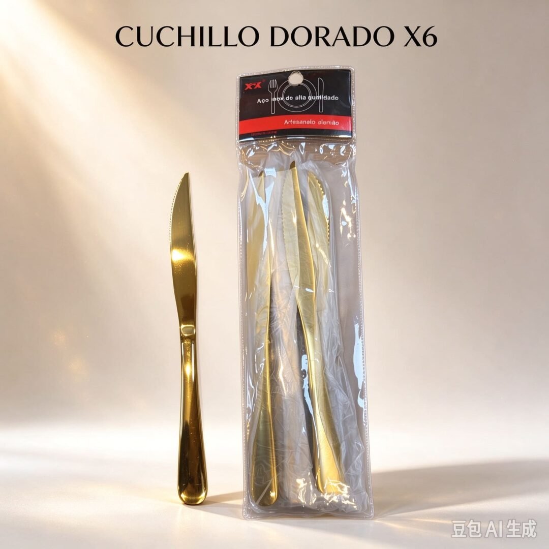 CUCHILLO DORADO X6