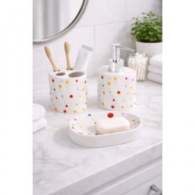 SET DE BAÑO 3 PCS PORCELANA