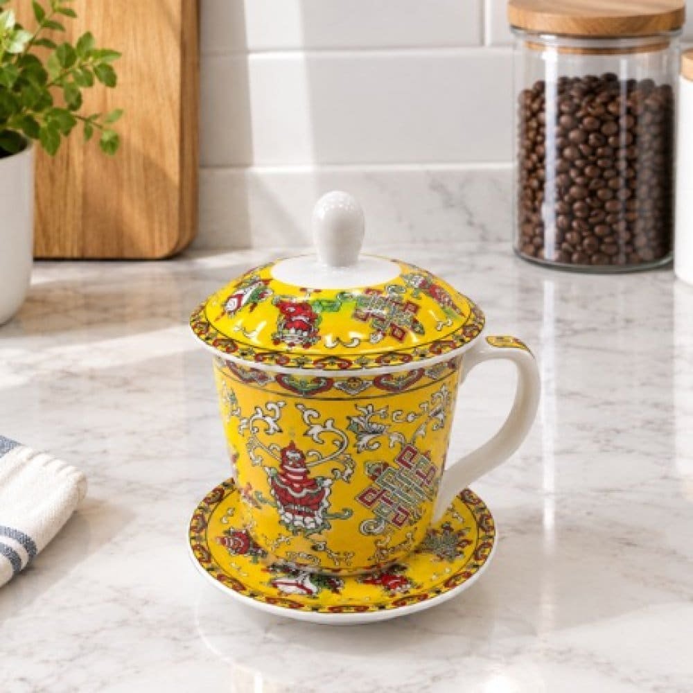 TAZA PORC C/TAPA Y PLATO 350ML