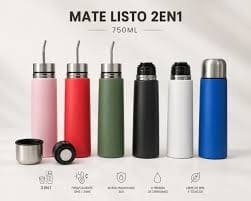 Mate Listo 2 en 1 Termico 750ml color surti