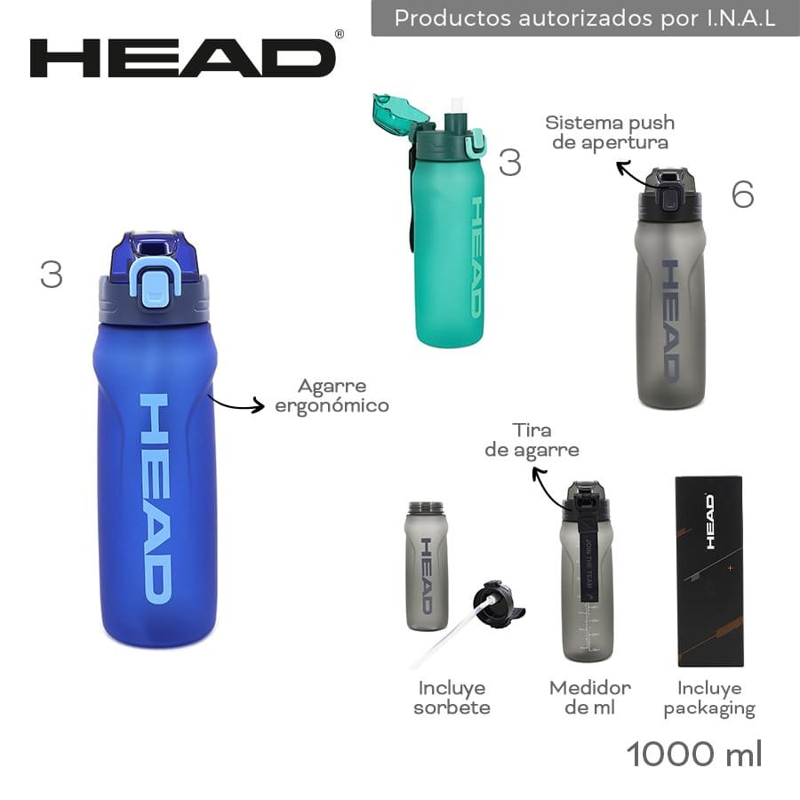 Botella Head 1000ml