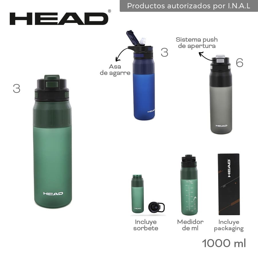 Botella Head 1000ml